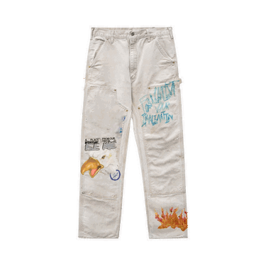 Nohavice Cactus Jack by Travis Scott Fragment x Painters Imagination Pant Biela | CJFR BP09 WHIT, 0