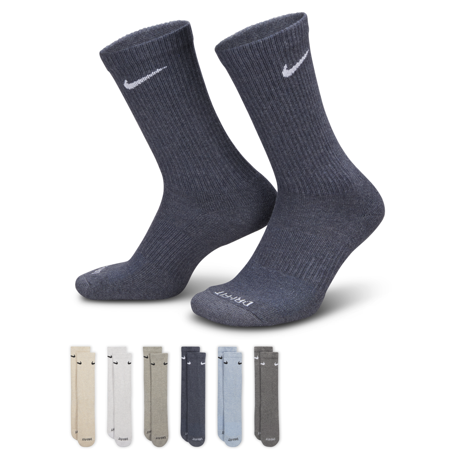 Ponožky Nike Everyday Plus Cushioned Training Socks (6 Pairs) Šedá | SX6897-901, 0