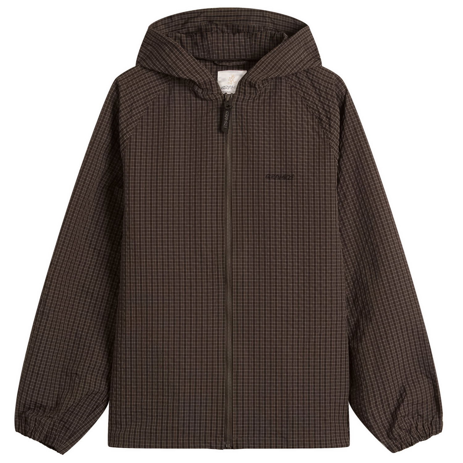 Bunda GRAMICCI Northside Plaid Hooded Jacket Hnedá | G5FM-J009-DBN, 0
