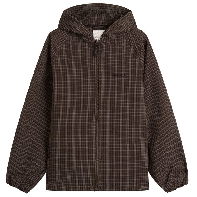 Bunda GRAMICCI Northside Plaid Hooded Jacket Hnedá | G5FM-J009-DBN