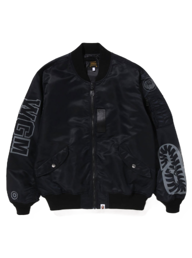 Bunda BAPE Shark Loose Fit MA-1 Jacket Čierna | 1J20-141-001