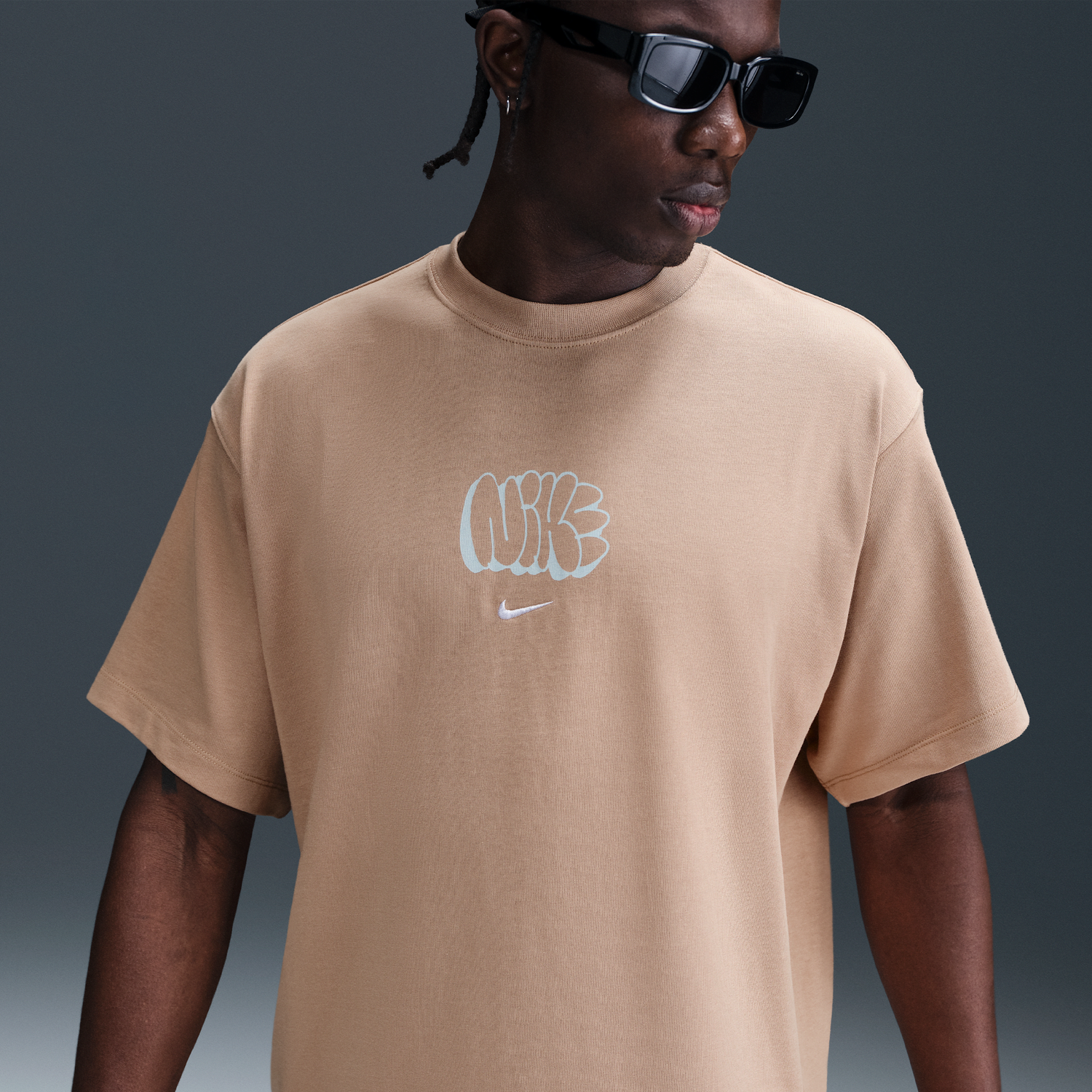 Tričko Nike Nike Solo Swoosh T-Shirt Béžová | HQ4182-200, 0