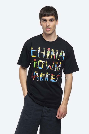 Tričko MARKET Chinatown City Aerobics T-Shirt With Print Čierna | CTM1990462, 0