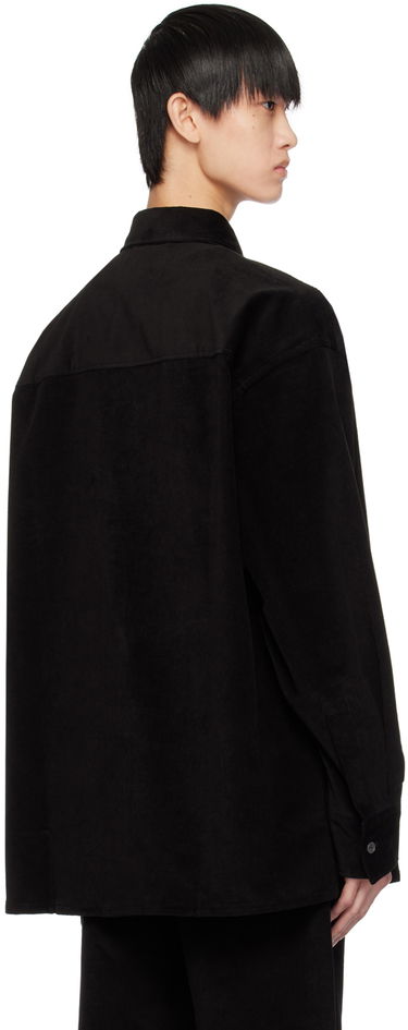 Košeľa Studio Nicholson Studio Nicholson Rosso Corduroy Overshirt Čierna | ROSSO SNM - 1129, 2
