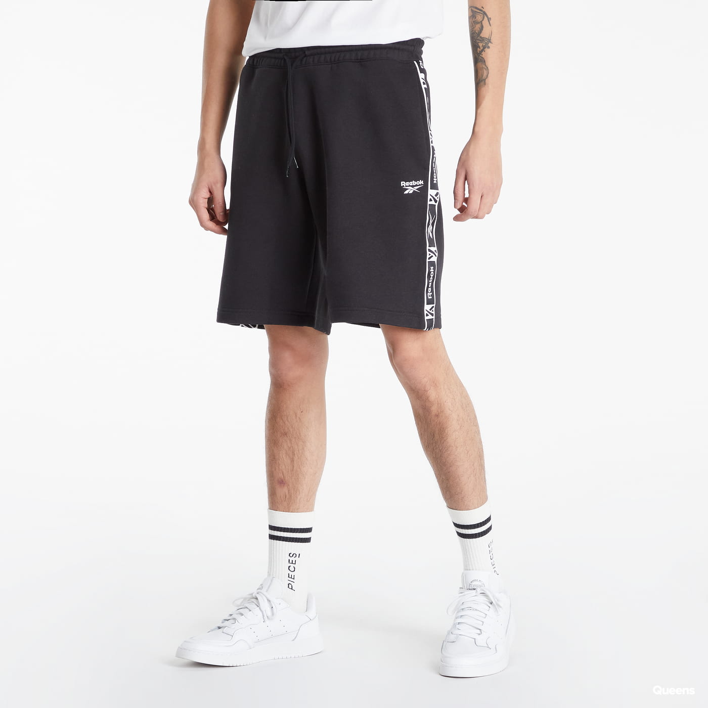 Šortky Reebok Identity Tape Shorts Čierna | HB5979, 0