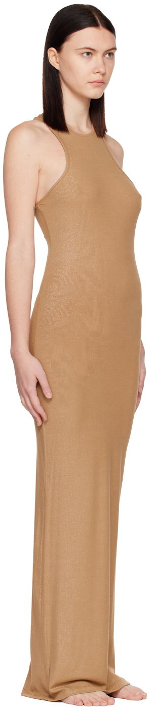 Šaty SKIMS Shimmer Maxi Lounge Dress Čierna | AP-DRS-2119, 4