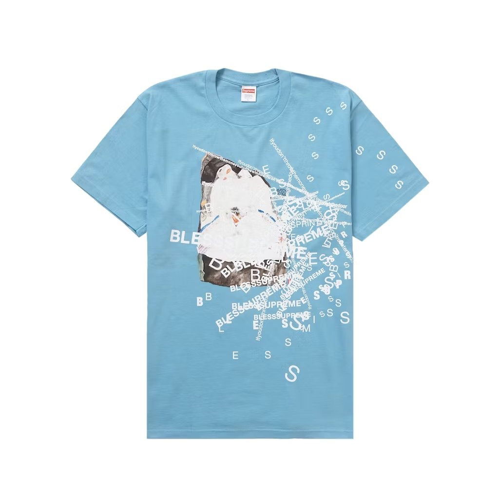 Tričko Supreme Bless Observed In A Dream Tee Modrá | 12355, 0