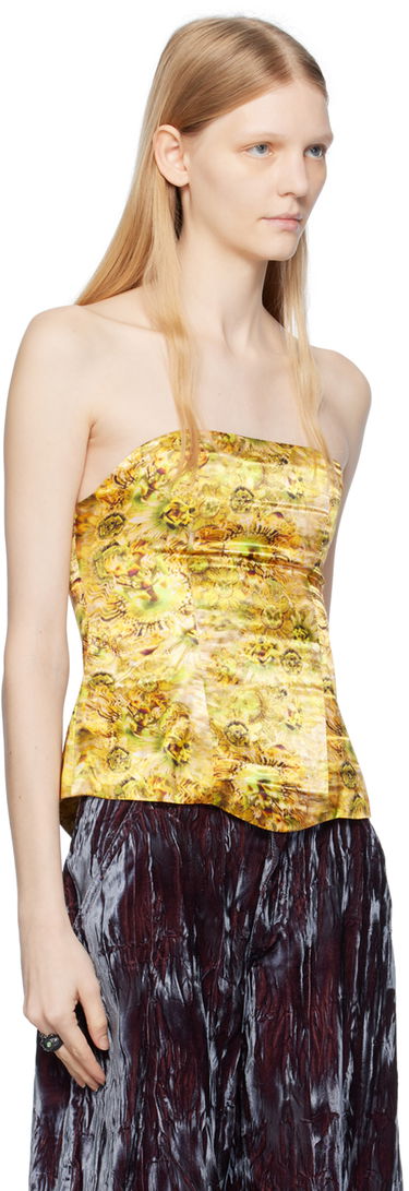 Tielko Collina Strada Collina Strada Rattle Corset Top Žltá | XX3278, 1