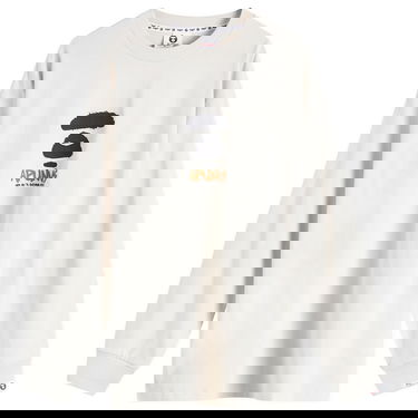 Tričko AAPE by A Bathing Ape AAPE Graffiti Long Sleeve T-Shirt Béžová | AAPLTM1560XXNGYR, 0