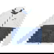 Winter Retro Polar Fleece Splicing Stand Collar Logo Jacket