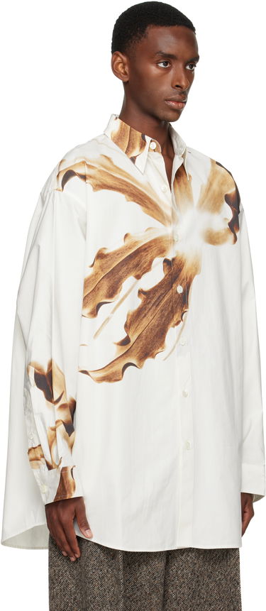 Košeľa Dries Van Noten Dries Van Noten Flame Lily Print Shirt Biela | 252-020711-2029, 1