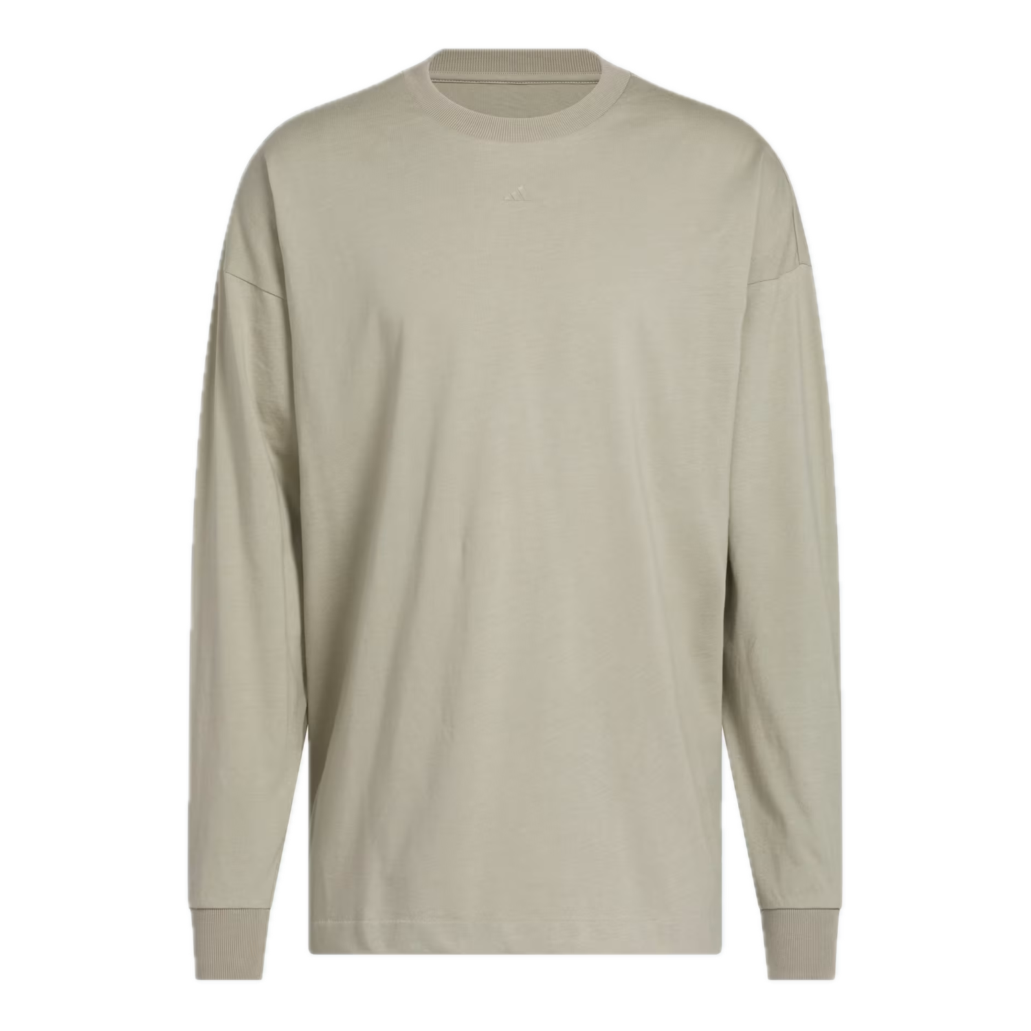 Tričko adidas Originals adidas Basketball Long Sleeve T-Shirt Béžová | JD6130, 0