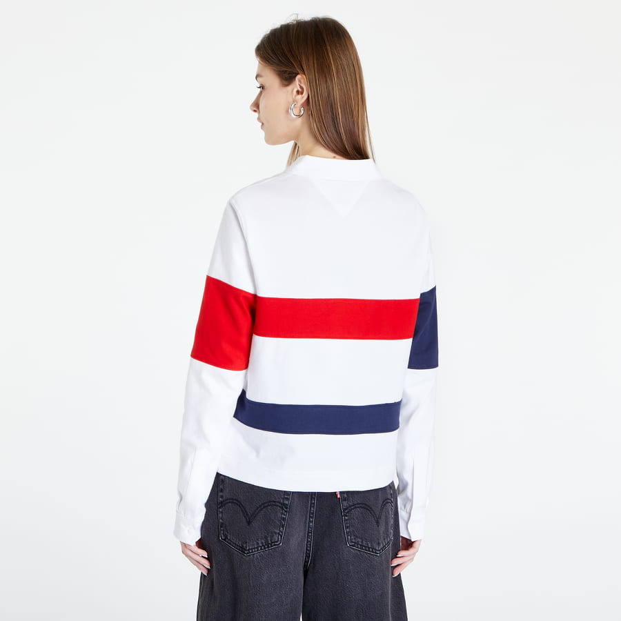 Polo tričko Tommy Hilfiger JEANS Oversized Archive Polo Biela | DW0DW14258 YBR, 1