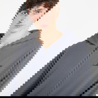 Mikina RIPNDIP Castanza Waffle Knit Zip Up Hoodie Šedá | RNDBASIC269, 1