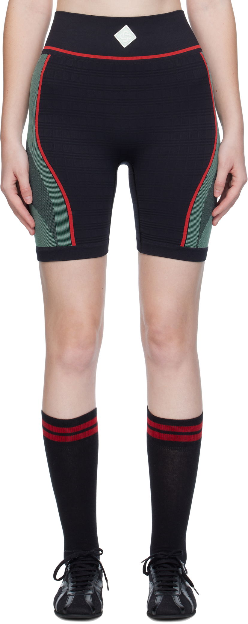 Šortky Casablanca Casablanca Seamless Sport Shorts Čierna | WPF25-ACT-031-01