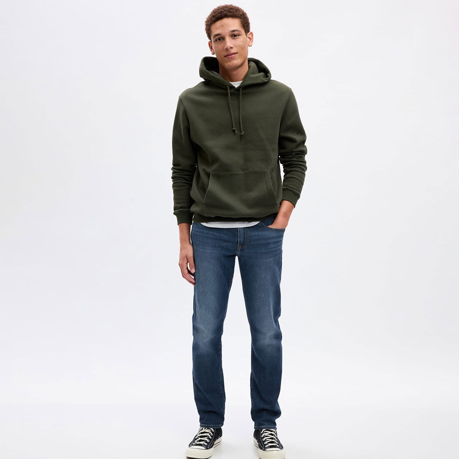Džínsy GAP Denim Pants Slim Medium Wash Navy | 728701-00, 0