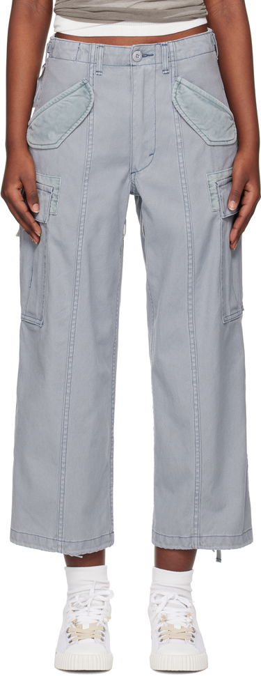 Cargo nohavice R13 R13 Cropped Cargo Pants Šedá | R13WD320-D279A, 0