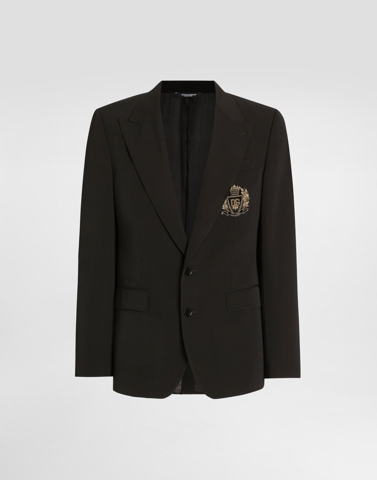 Bunda Dolce & Gabbana Single-breasted Sicilia Light Jacket Bistretch Wool Canvas Čierna | G2TV4ZFUBGBN0000, 0