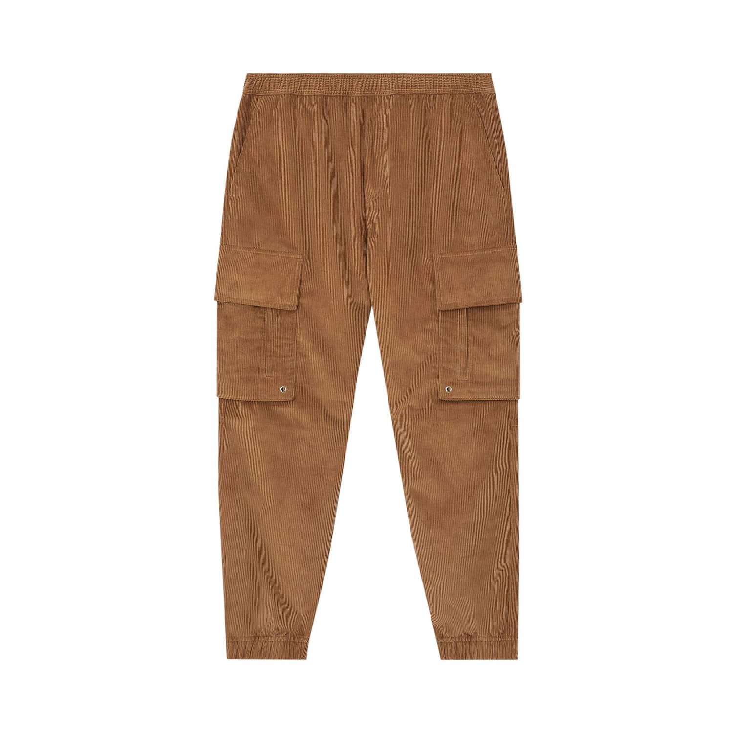 Nohavice Burberry Logo Detail Corduroy Cargo Trousers Hnedá | 8055141, 1