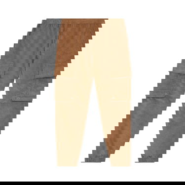 Nohavice Burberry Logo Detail Corduroy Cargo Trousers Hnedá | 8055141, 1