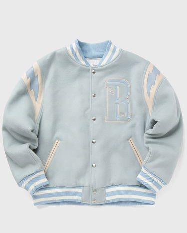 Bomber bunda Rhude MINT WOOL LIGHTING VARSITY Modrá | RHSS24JA048411362136, 0