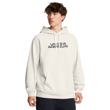 Mikina Under Armour Rival Fleece Textured Glitch Hoodie Béžová | 1389428-110, 0