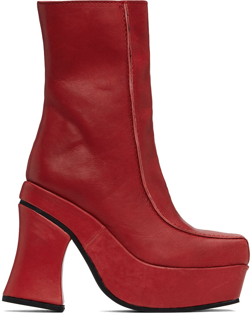 Tenisky a topánky Eckhaus Latta Climax Boots Červená | FEKLWCLXB02111, 0