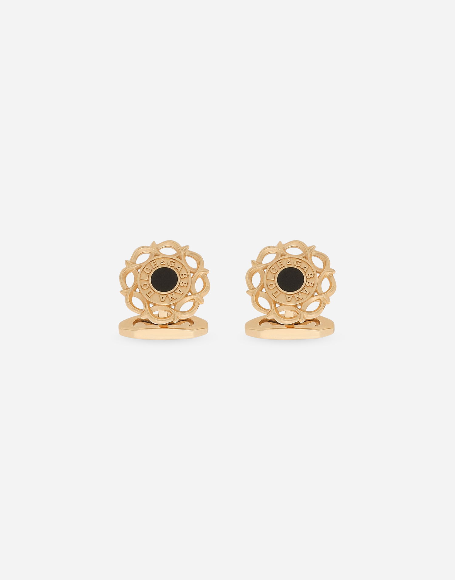 Spona Dolce & Gabbana Gold Floral Cufflinks Žltá | WFQ5S3W1111ZOO00, 0