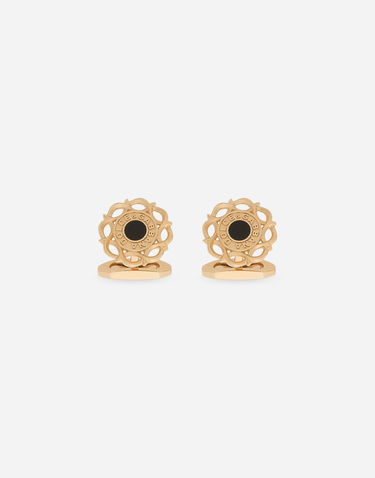 Spona Dolce & Gabbana Gold Floral Cufflinks Žltá | WFQ5S3W1111ZOO00, 0