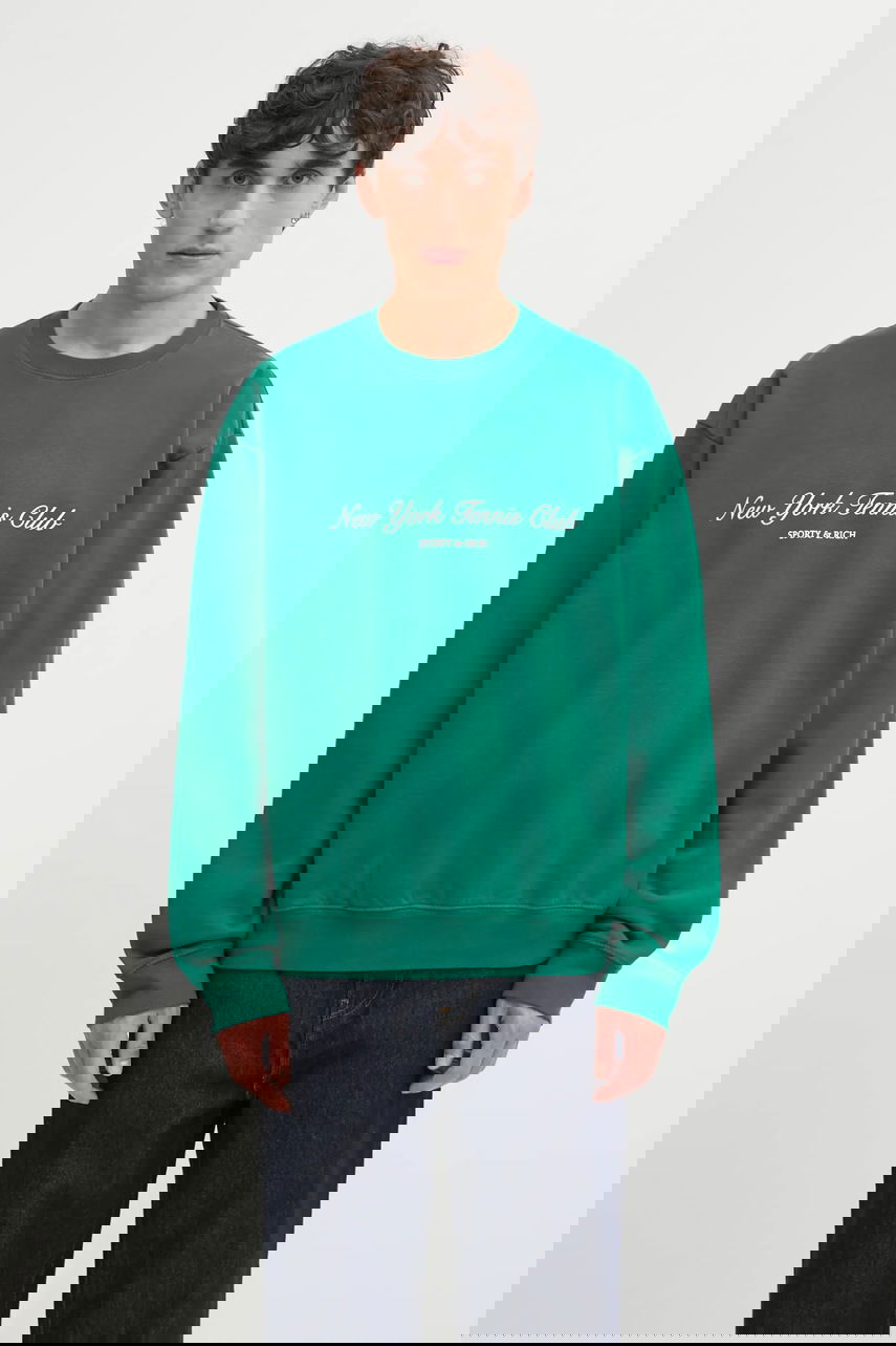 Mikina Sporty & Rich New York Tennis Club Graphic Print Sweatshirt Zelené | ST071621402GR03, 0
