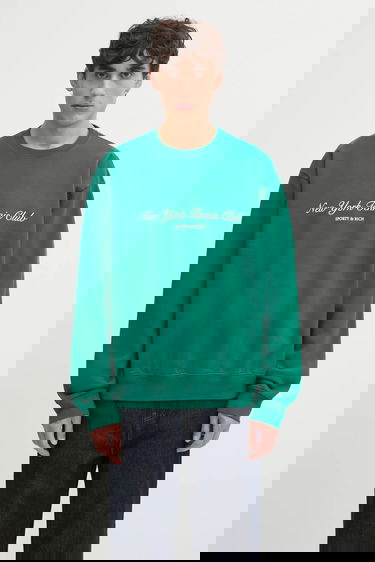 Mikina Sporty & Rich New York Tennis Club Graphic Print Sweatshirt Zelené | ST071621402GR03, 0