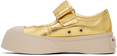 Oblečenie Marni Marni Leather Mary Jane Ballerinas Žltá | SNZW003120 PR695, 2