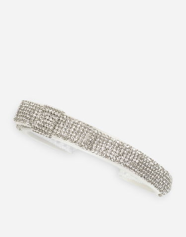 Spona Dolce & Gabbana Dolce & Gabbana Satin Headband with Crystals Biela | LB3L58G7KU4S9000, 3
