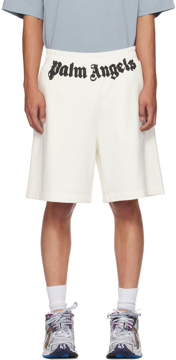 Šortky Palm Angels Off-White Classic Shorts Biela | PMCI020F24FLE0020310