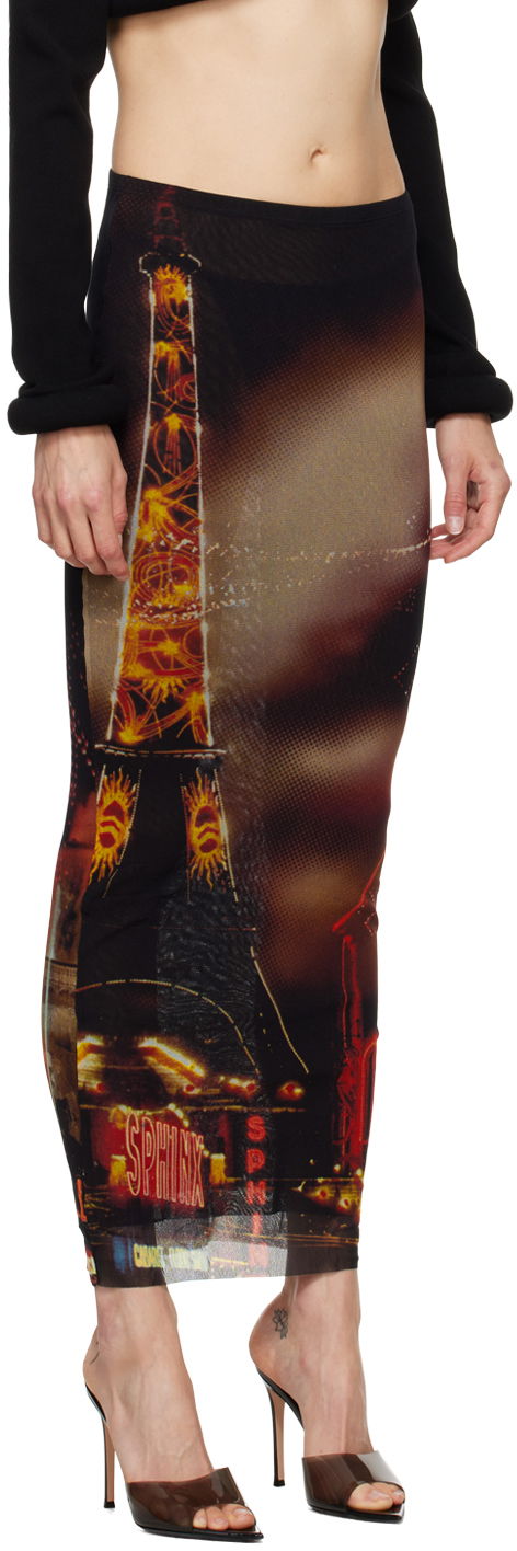 Sukňa Jean Paul Gaultier Gaultier 'The Pigalle' Print Maxi Skirt Čierna | 24/30-F-JU119-T552-00301550, 1