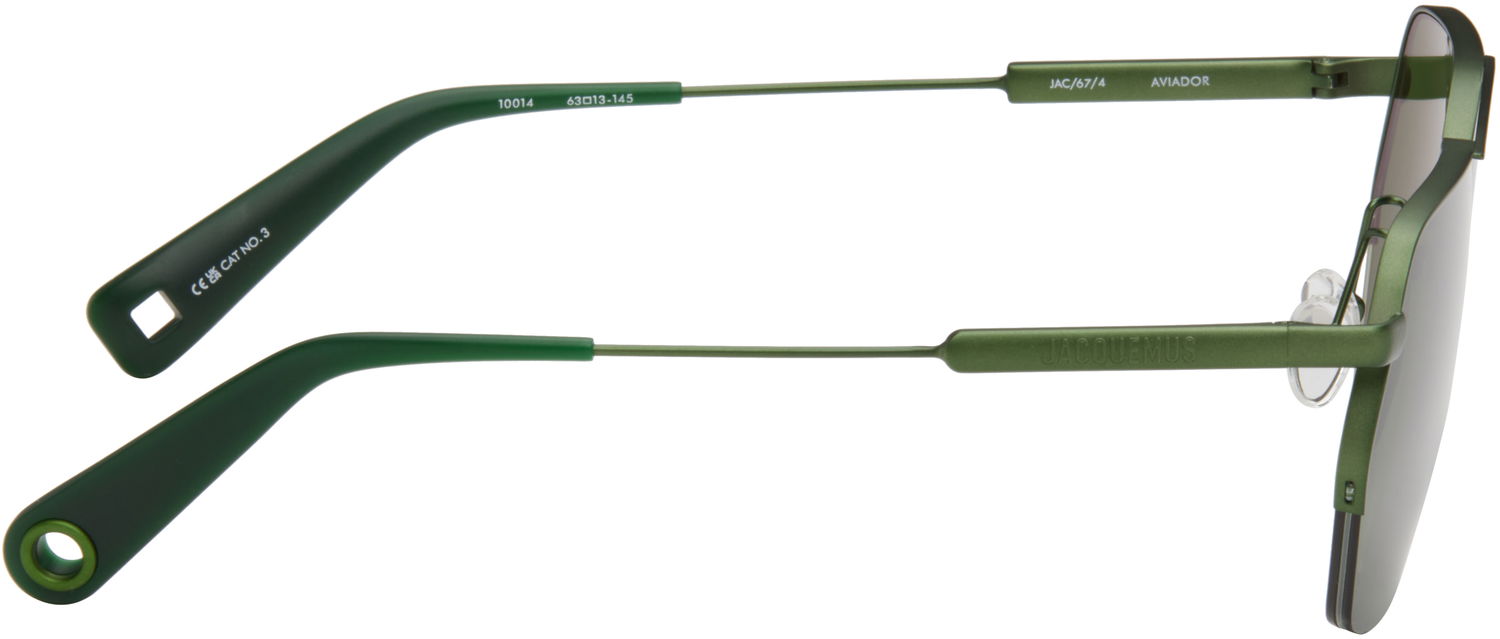 Slnečné okuliare Jacquemus Aviator Sunglasses Zelené | JAC67C4SUN, 1