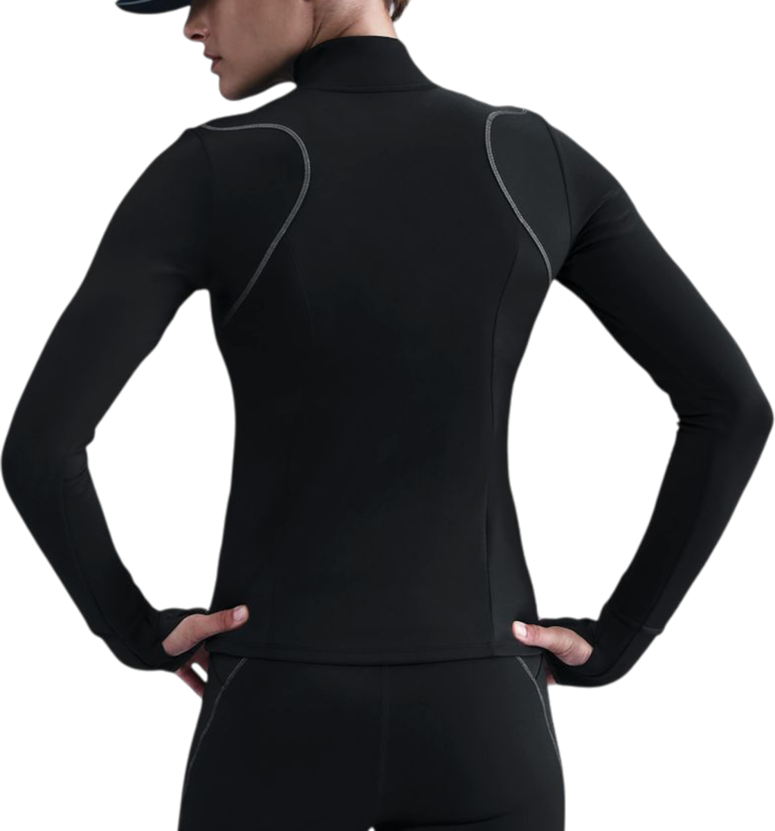 Mikina Nike Swift Reflective Long-Sleeve Quarter-Zip Top Čierna | hv2944-010, 1