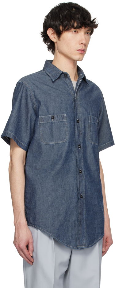 Košeľa Maison Margiela Maison Margiela Chambray Short Sleeve Shirt Béžová | S50DR0010 M30022, 4