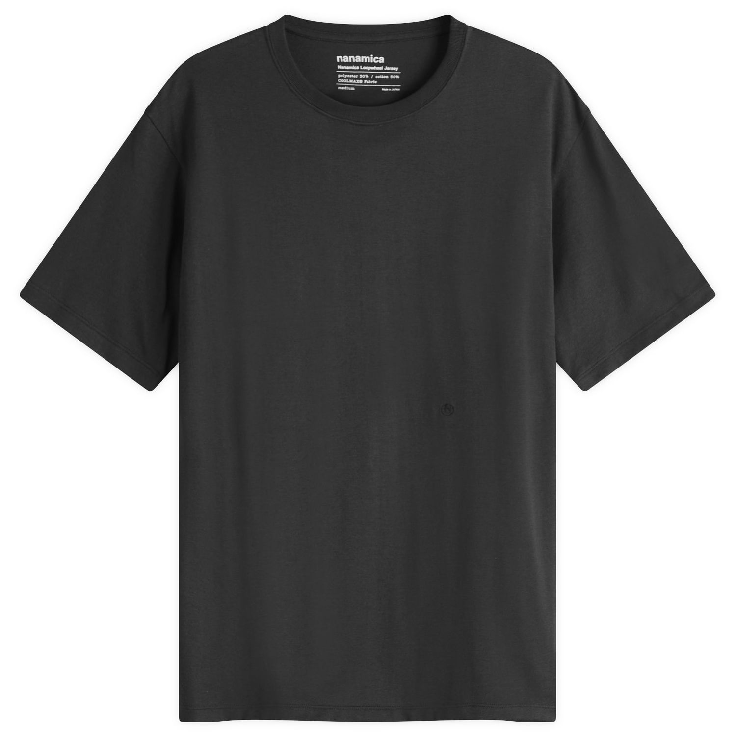 Tričko NANAMICA Loopwheel Coolmax Jersey T-Shirt, Size Large Čierna | S25SI115E-K, 1