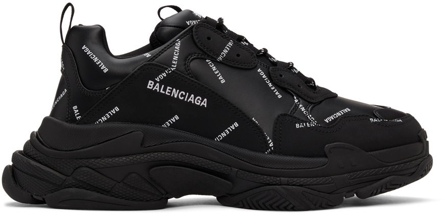 Tenisky a topánky Balenciaga Triple S  Logo  Sneakers "Black" Čierna | 536737-W2FA1-1090, 0