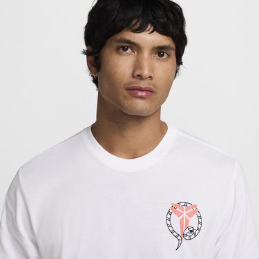 Tričko Nike Graphic Print Cotton T-Shirt Biela | HV5150, 4