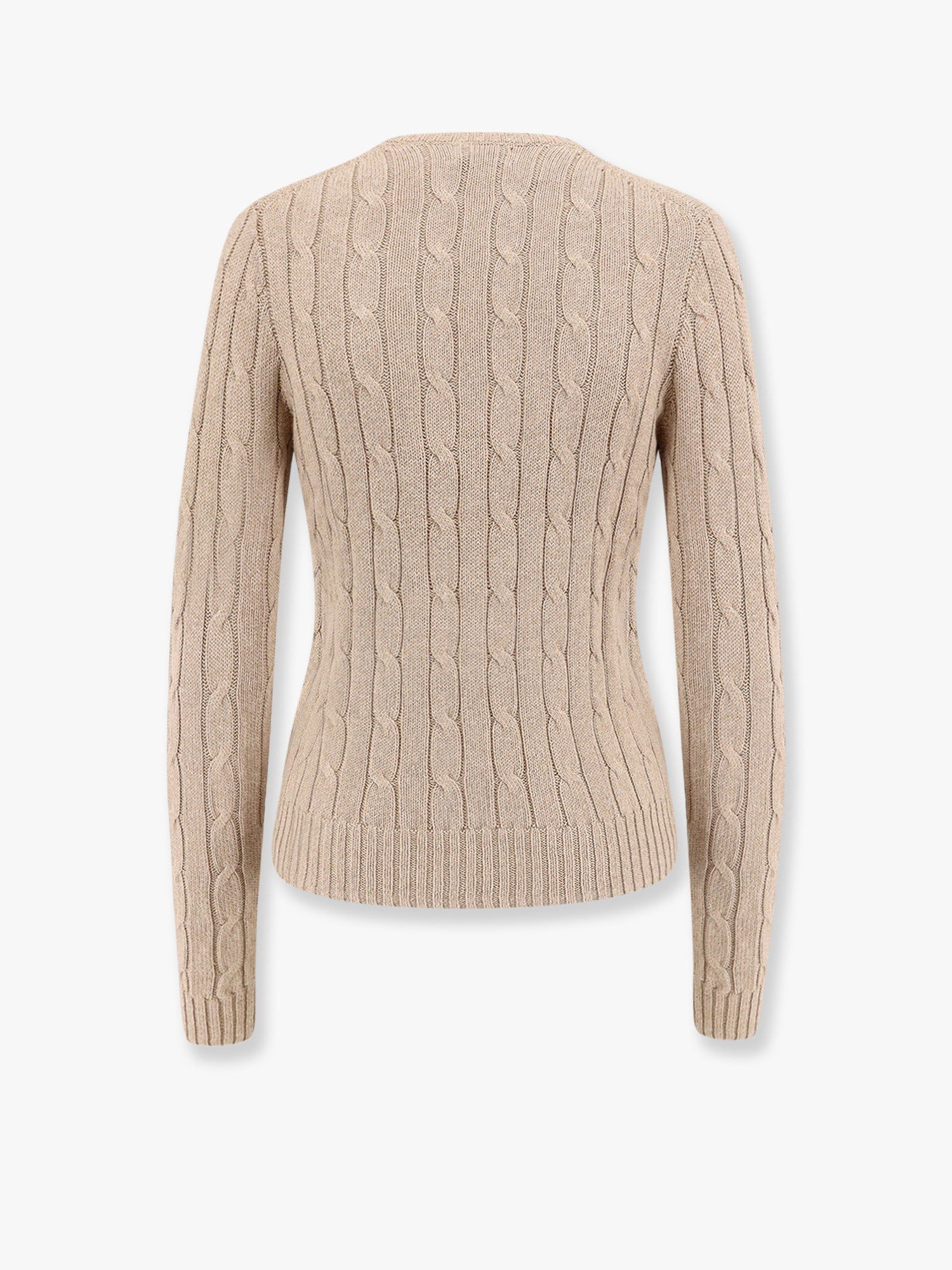 Sveter Polo by Ralph Lauren Cable Knit V-Neck Sweater Béžová | 211945652003, 1