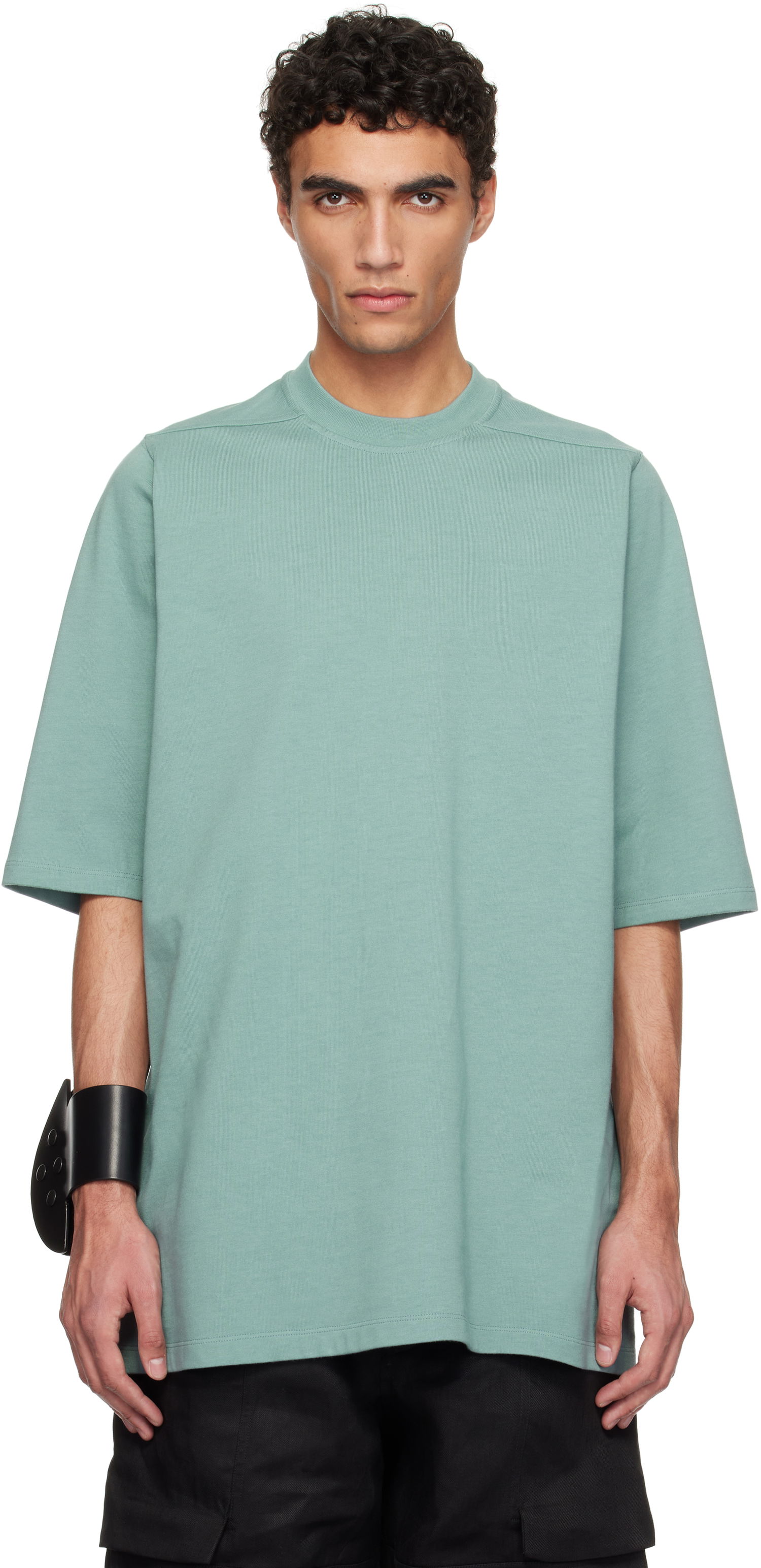 Tričko Rick Owens Rick Owens Hollywood Jumbo Short Sleeve T-Shirt Zelené | RU01E5249 BA, 0