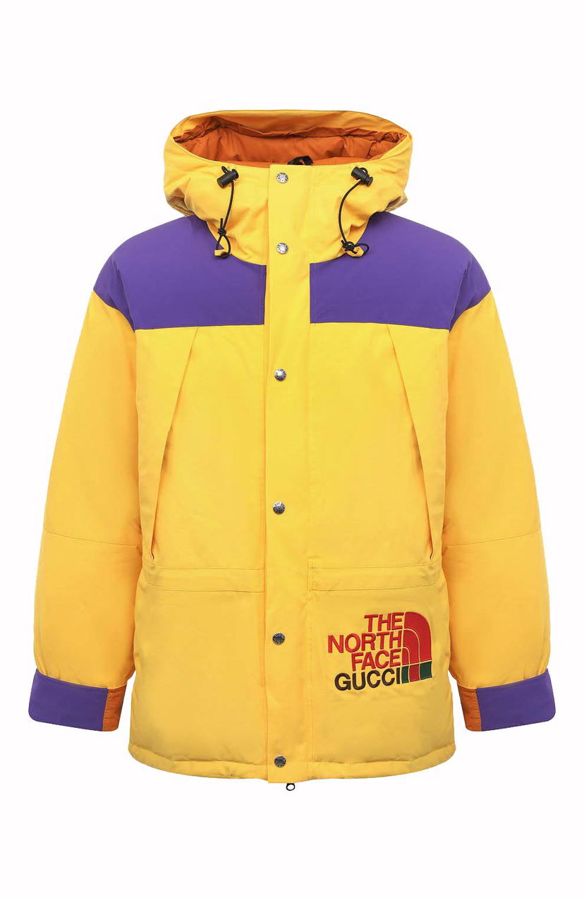 Bunda Gucci The North Face x Down Jacket Yellow/Purple Žltá | 663758 XAADM 7202