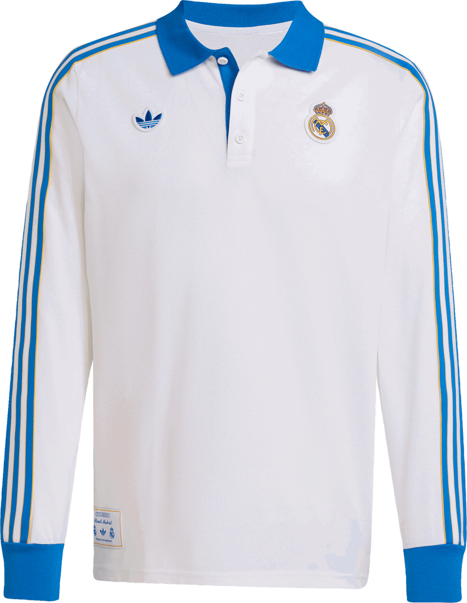 Polo tričko adidas Originals adidas Originals Real Madrid Icon Long Sleeve Polo Shirt Biela | jn3065, 0