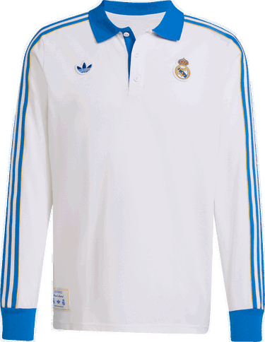 Polo tričko adidas Originals adidas Originals Real Madrid Icon Long Sleeve Polo Shirt Biela | jn3065, 0
