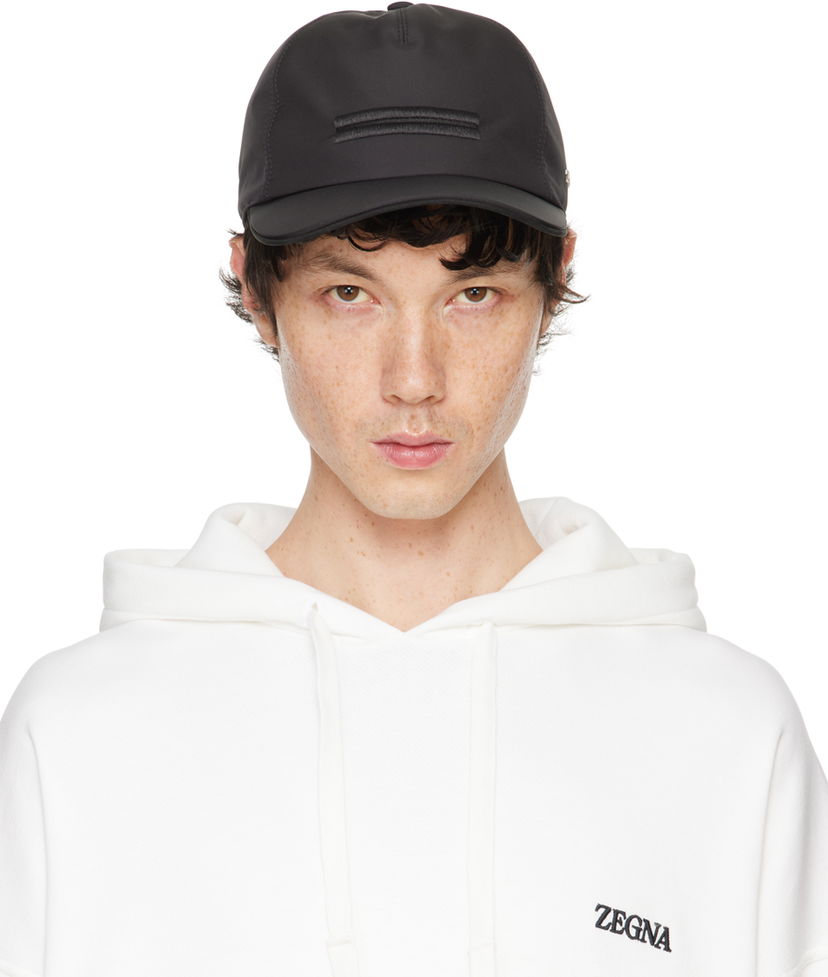 Šiltovka ZEGNA Technical Baseball Cap Čierna | E8I00H-B8C