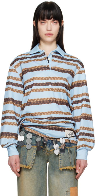 Polo tričko Andersson Bell Andersson Bell Hair Braid Stripe Polo Modrá | atb1264w, 0