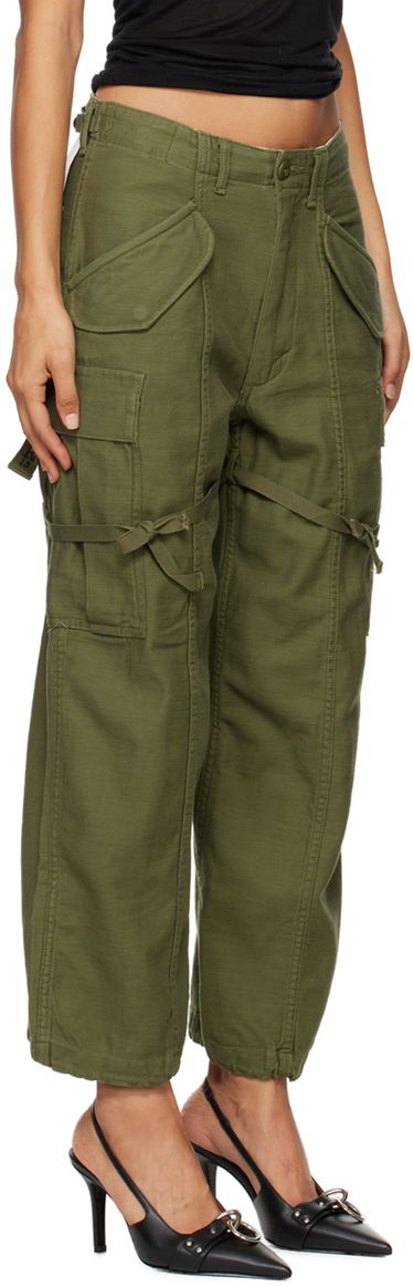 Cargo nohavice R13 R13 Cropped Cargo Trousers Zelené | R13WR320-D091A, 1