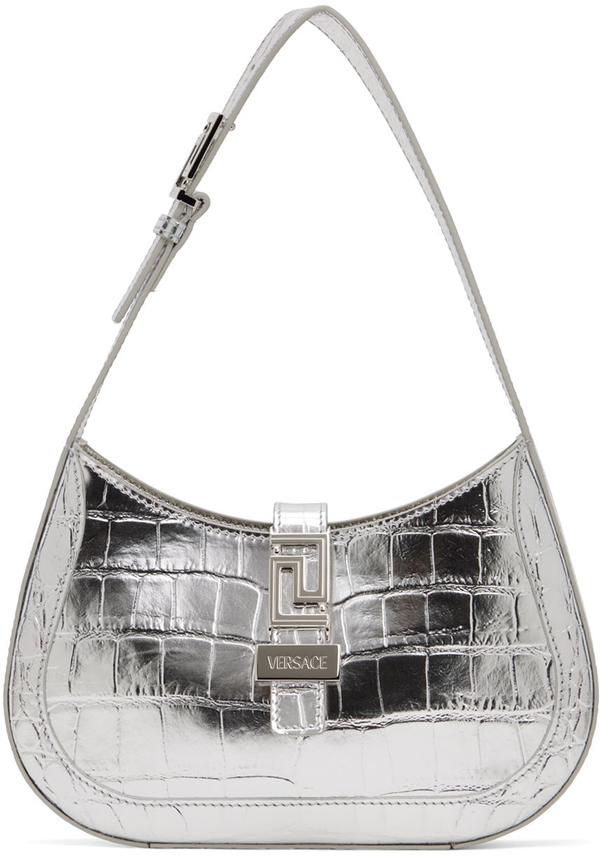 Silver Greca Goddess Small Bag